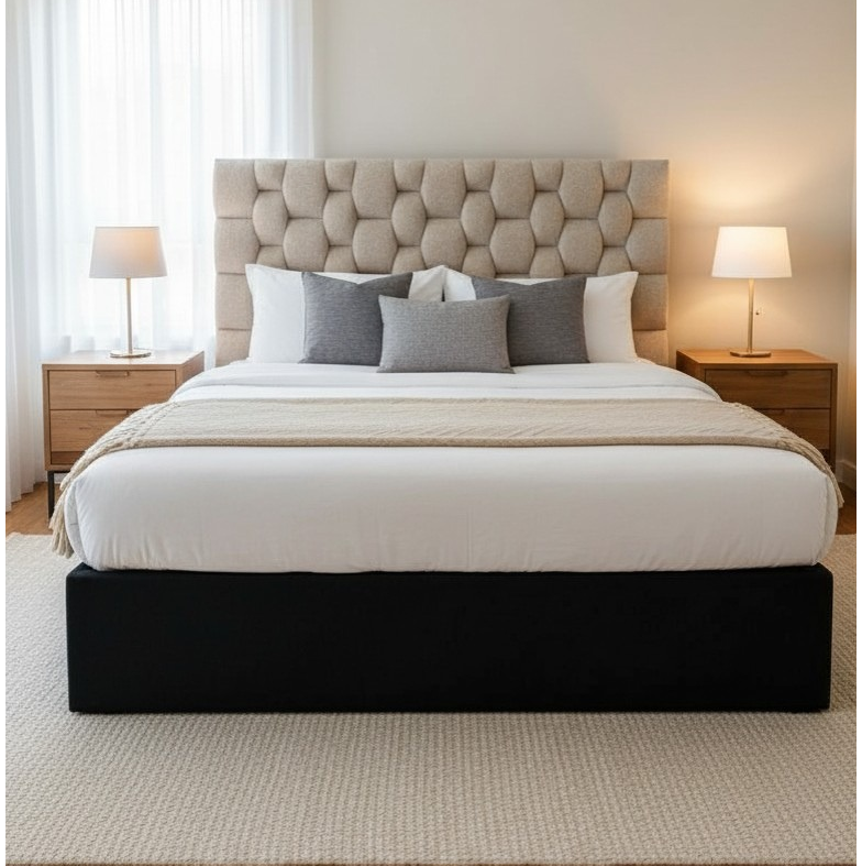 Super King Beige Headboard