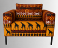 AFRICAN-INSPIRED
ACCENT ARMCHAIR