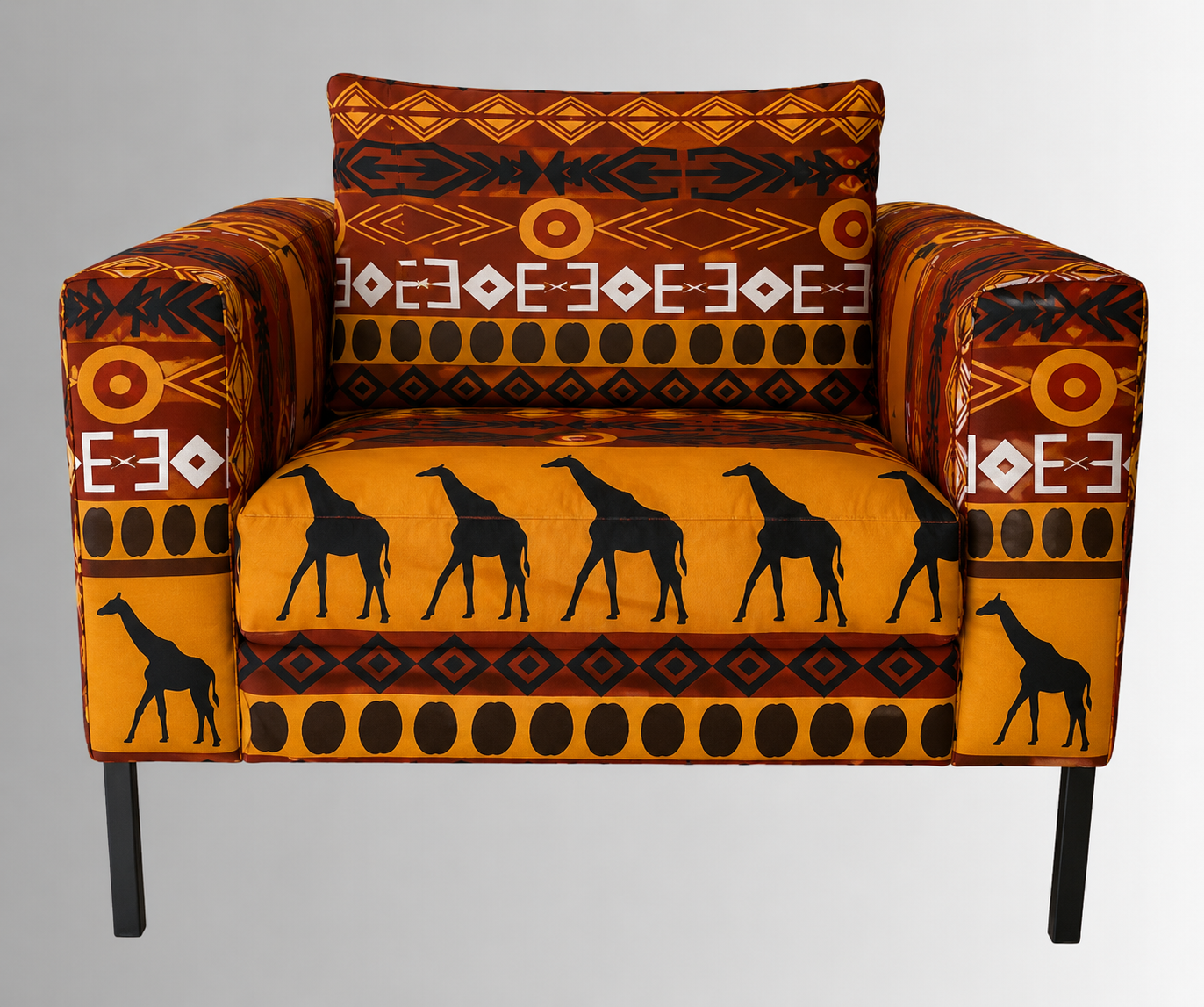 AFRICAN-INSPIRED
ACCENT ARMCHAIR