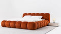 Bent Orange Sleigh Bed